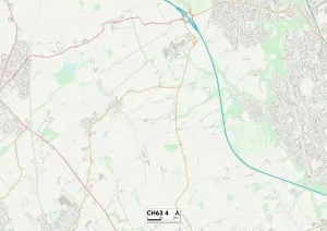 Wirral, CH63, 4 Karte
