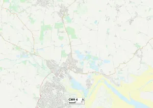 CM - Chelmsford Drucke: Maldon CM9 4 Karte