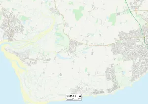 CO - Colchester Drucke: Tendring CO16 8 Karte