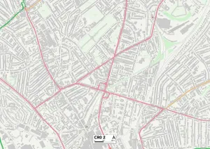 CR - Croydon Drucke: Königstön KR0 2 Karte