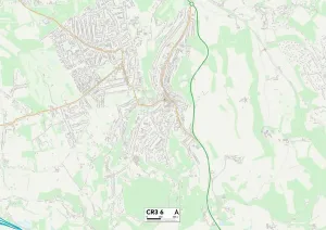 CR - Croydon Drucke: Croydon CR3 6 Karte