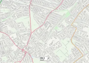 CR - Croydon Drucke: Merton CR4 2 Karte
