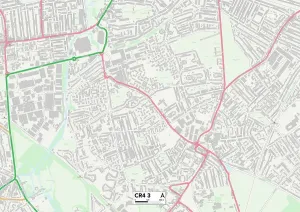 Merton CR4 3 Karte