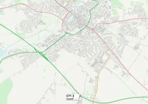 Kent CT1 3 Karte