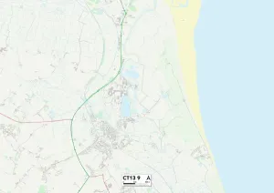 Kent CT13 9 Karte
