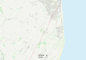 Kent CT14 8 Karte