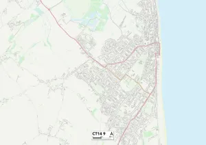 Kent CT14 9 Karte