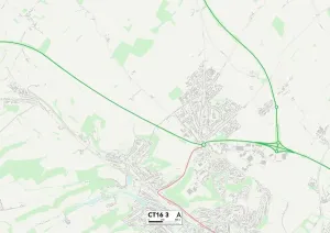 Kent CT16 3 Karte