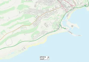 Kent CT17 9 Karte