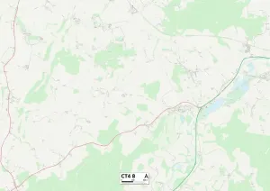 Gerahmter Druck : Kent CT4 8 Karte