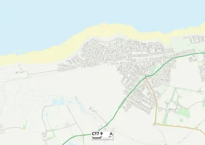 Kent CT7 9 Karte