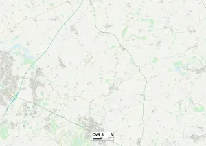 Nord-Warwickshire CV9 3 Karte