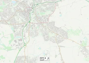 Nuneaton und Bedworth, CV11 4 Karte