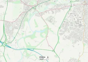 Warwick, CV34, 6 Karte