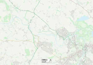 Cheshire West und Chester CW8 4 Karte