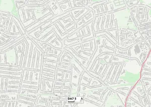 DA - Dartford Drucke: Bexley, DA7 5 Karte