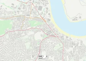 Bexley, DA8 1 Karte
