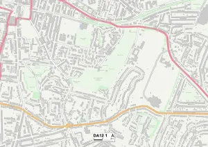 Gravesham DA12 1 Karte