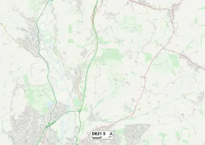 Gerahmter Druck : DerbymapDE2121 Gerahmter Druck : DerbymapDE2121