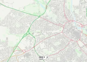 DE - Derby Drucke: Derby DE22 3 Karte