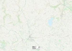 DE - Derby Drucke: Die Derbyshire Dales DE6 1 Karte