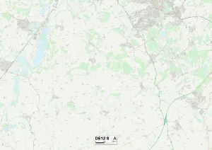 Süd-Derbyshire DE12 8 Karte