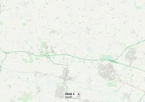 Süd-Derbyshire DE65 5 Karte