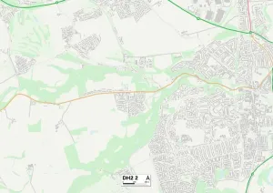 Grafschaft Durham DH2 2 Karte
