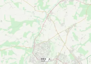 Grafschaft Durham DH8 0 Karte