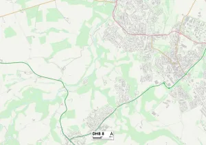 Grafschaft Durham DH8 8 Karte