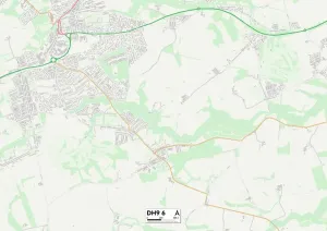 Grafschaft Durham DH9 6 Karte