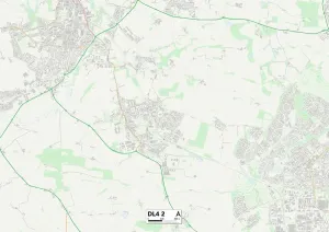Grafschaft Durham DL4 2 Karte