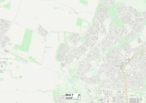 Grafschaft Durham DL5 7 Karte