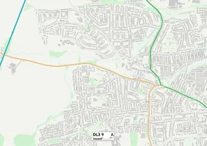 Darlington DL3 9 Karte