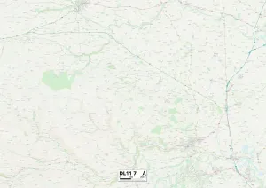 Nordwestländisches Durham DL11 7 Karte