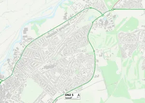 Doncaster DN2 5 Karte