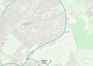 DN - Doncaster Drucke: Doncaster DN26 MAP