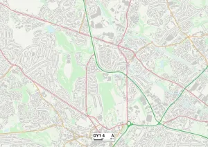 Dudley DY1 4 Karte