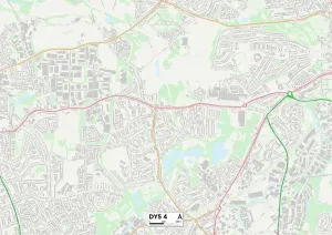 Dudley DY5 4 Karte