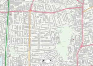 E - London E Drucke: Hackney E8 3 Karte