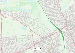 E - London E Drucke: Neues Ham Newham E12 5 Karte