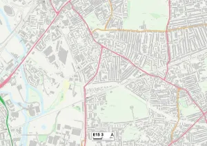 E - London E Drucke: Neues Hamm (E16 7) Karte