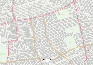 Neues Ham Newham, London E7 8 Karte