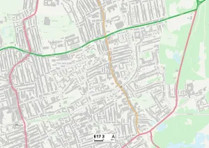 Waltham Forest, E17, Karte
