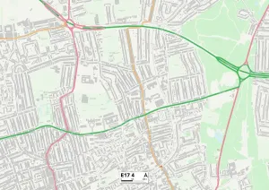 E - London E Drucke: Waltham Forest, E17 4 Karte