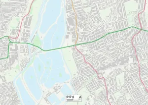 E - London E Drucke: Waltham Forest E17 6 Karte
