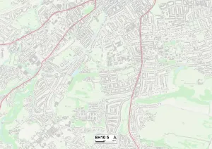 EH - Edinburgh Drucke: Edinburgh EH10 5 Karte