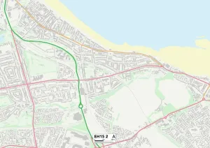 EH - Edinburgh Drucke: Edinburgh EH15 2 Karte