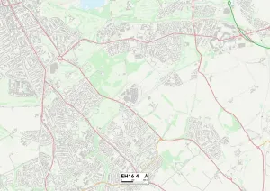 EH - Edinburgh Drucke: Edinburgh EH16 4 Karte