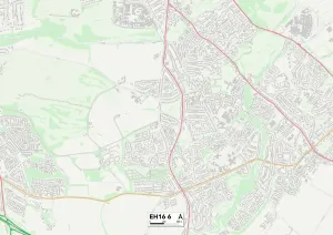 EH - Edinburgh Drucke: Edinburgh Ei1 6 Karte